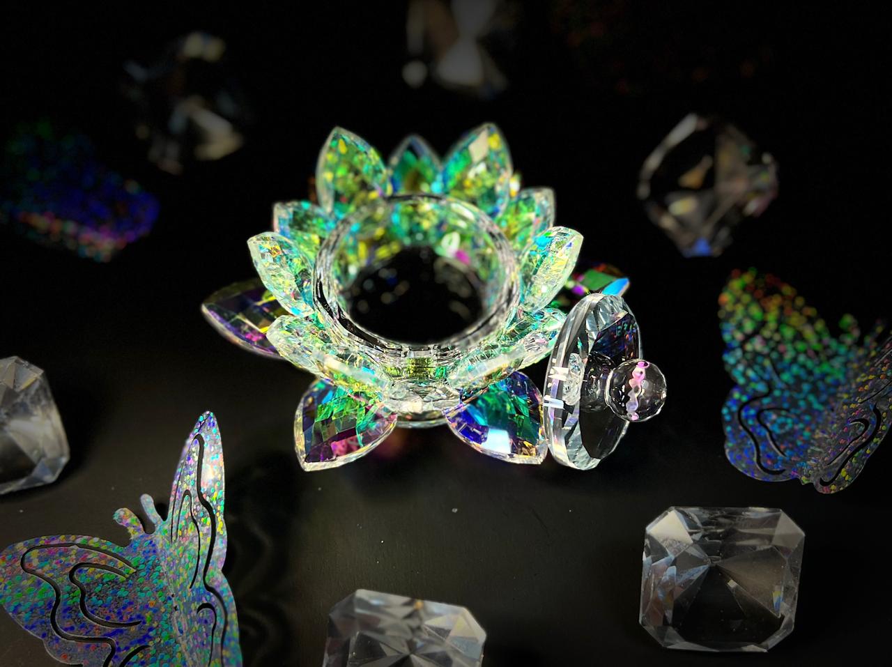 Contenedor de monómero forma de flor de loto