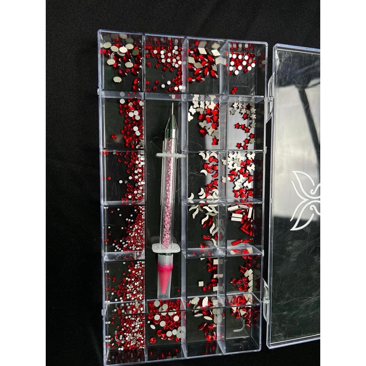 Caja de cristales con katana