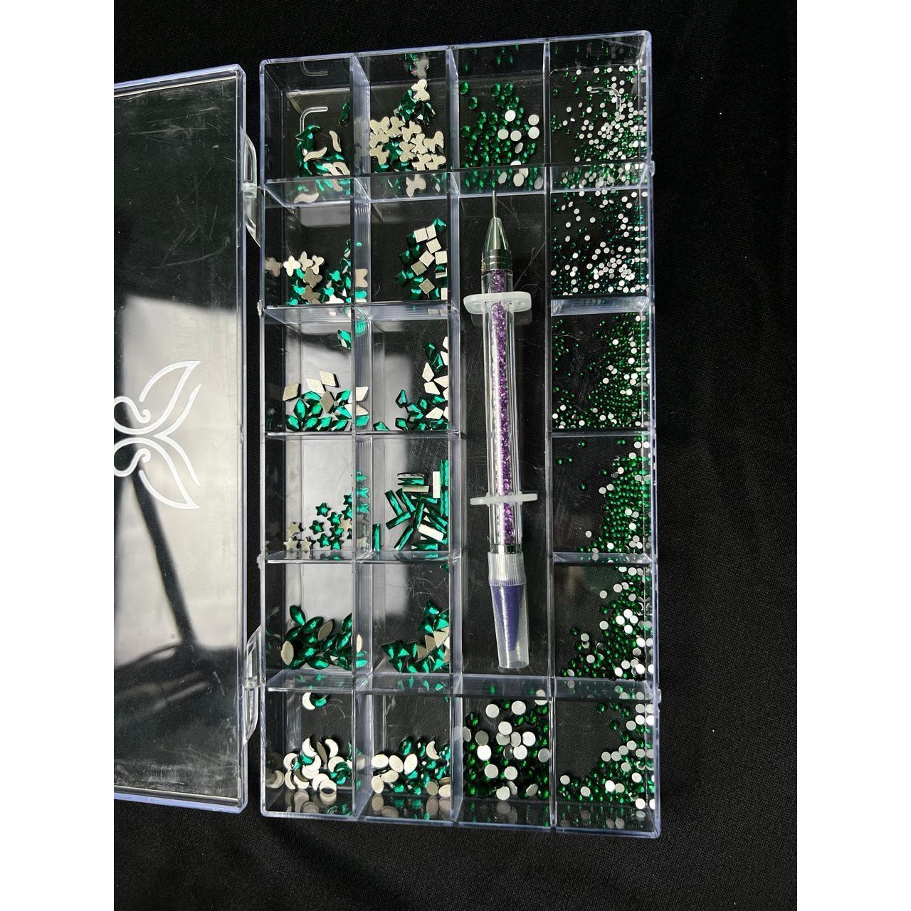 Caja de cristales con katana