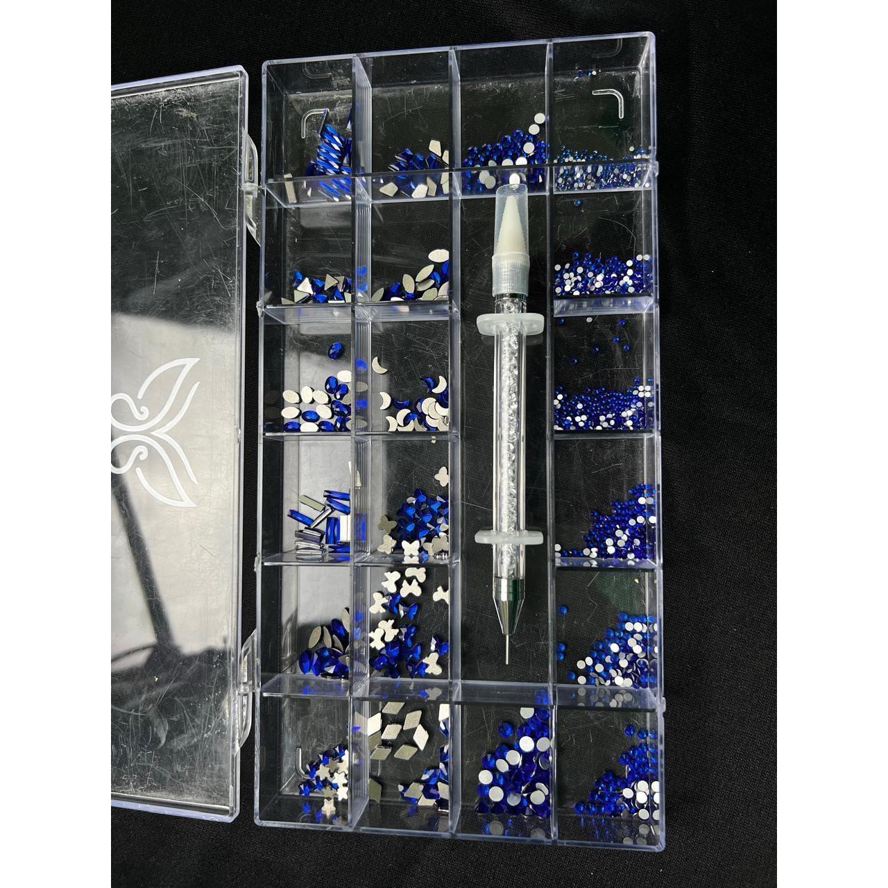 Caja de cristales con katana
