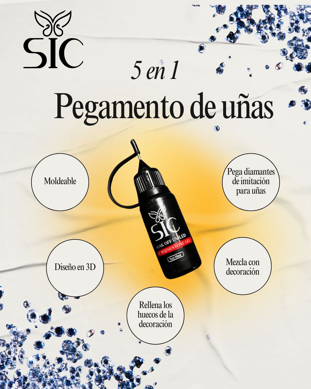 Pegamento de cristales